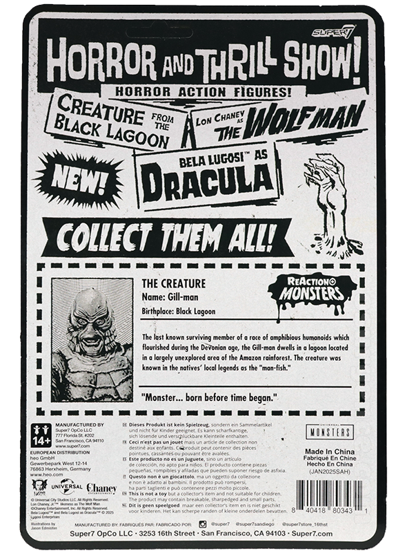 Creature from the Black Lagoon card back