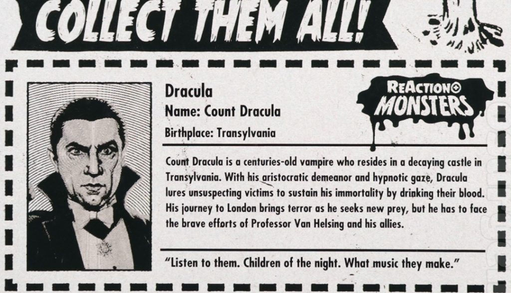 Dracula bio card