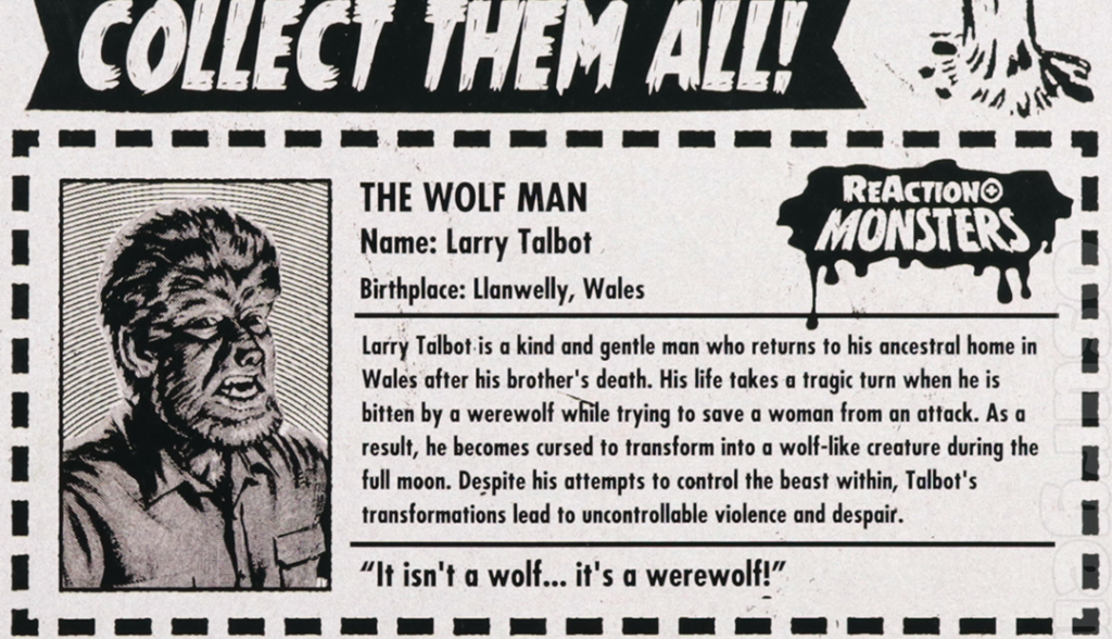 The Wolfman bio card