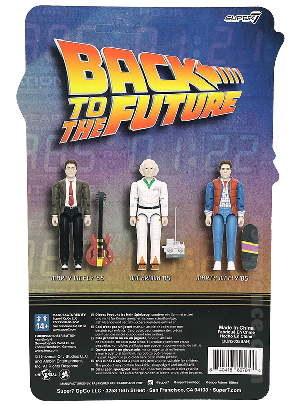 Marty McFly '85 card back